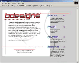 Bdesigns Beginning Webpage